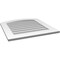 Ekena Millwork Arch Top Surface Mount PVC Gable Vent: Functional, w/ 3-1/2"W x 1"P Standard Frame, 26"W x 28"H GVPAR26X2801SF - alternate 3